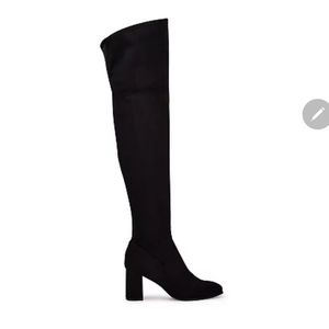 NINE WEST Black  size 6M thigh-high boot New With Original Box